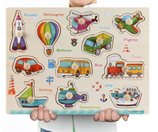 Animal Alphabet Wooden Puzzle Toy