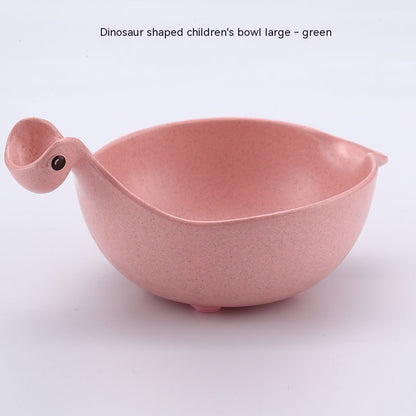 Cute Dinosaur Wheat Straw Bowl
