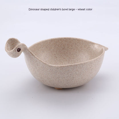 Cute Dinosaur Wheat Straw Bowl