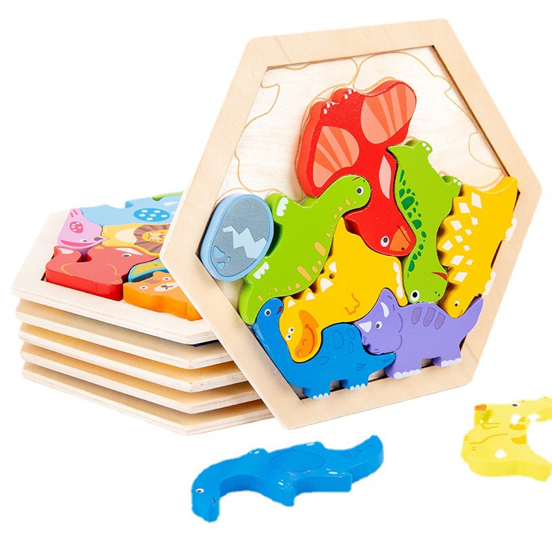 3D Animal and Fruit Puzzle Toy