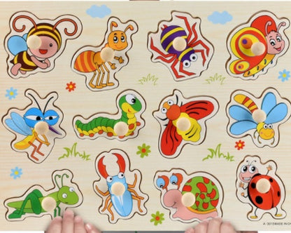 Animal Alphabet Wooden Puzzle Toy