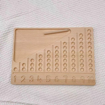 Montessori Log Counting Board Description Teaching Aid