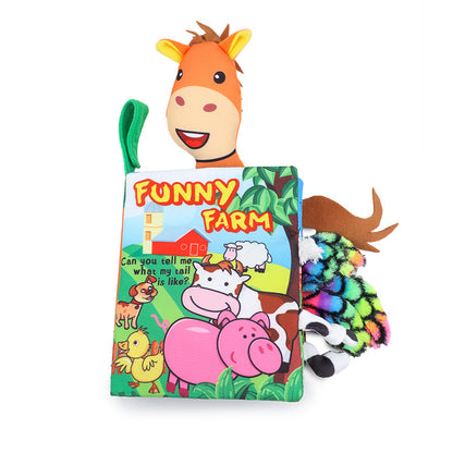 Animal Tail Cloth Book – Early Education Toy
