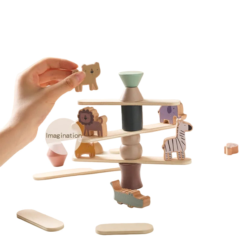 Animal Stacking Balance Wooden Educational Toys