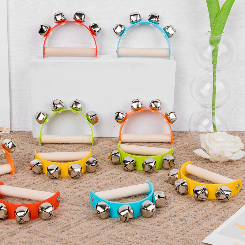 Wooden Semicircle Handbell Toy