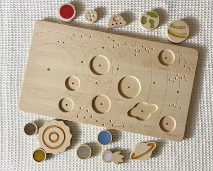 Wooden Magnetic Planetary Disk