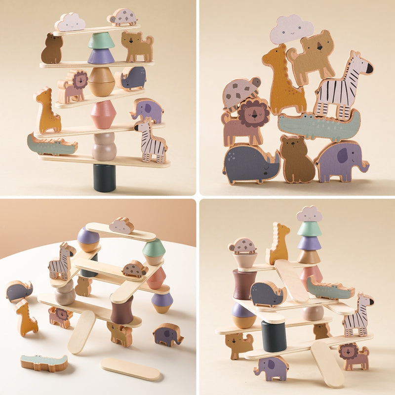 Animal Stacking Balance Wooden Educational Toys