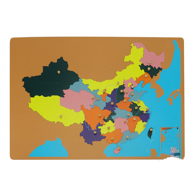 Montessori Science And Culture World Map Panel Toy