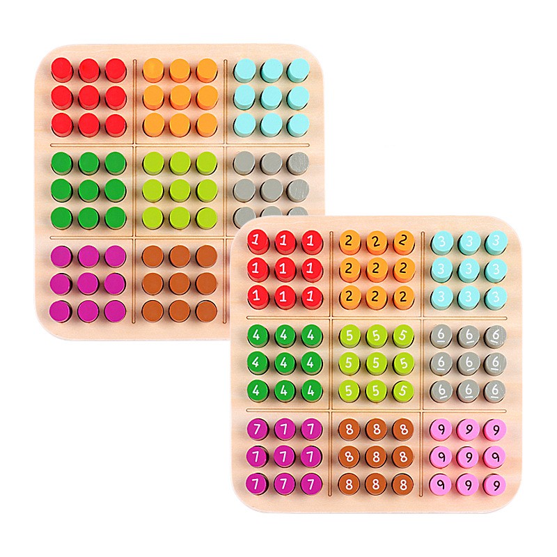 Rainbow Sudoku Wooden Educational Toy