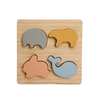 Silicone Animal Building Blocks Puzzle