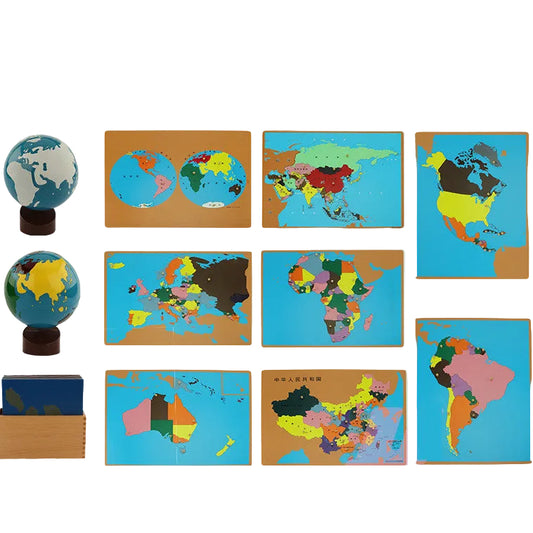 Montessori Science And Culture World Map Panel Toy
