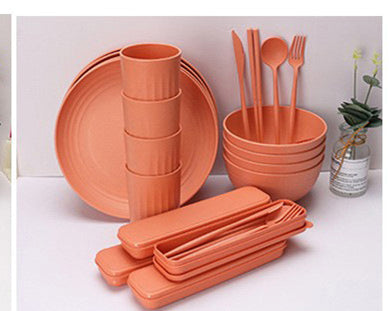 Wheat Straw Cutlery Set – 32 Pieces