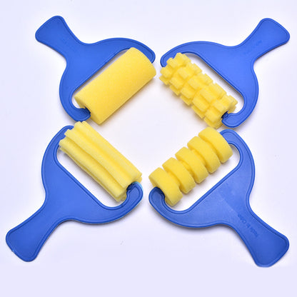 Children’s 42-Piece Sponge Brush Art Set