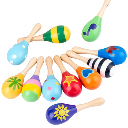 Baby Wooden Sand Hammer Toy