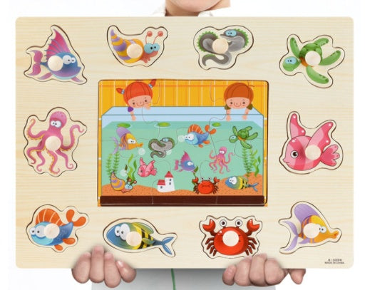 Animal Alphabet Wooden Puzzle Toy