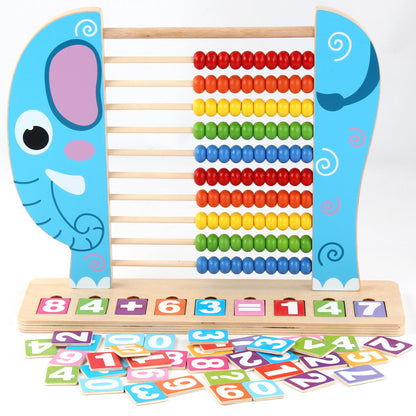 Kindergarten Math Children Standing Abacus
