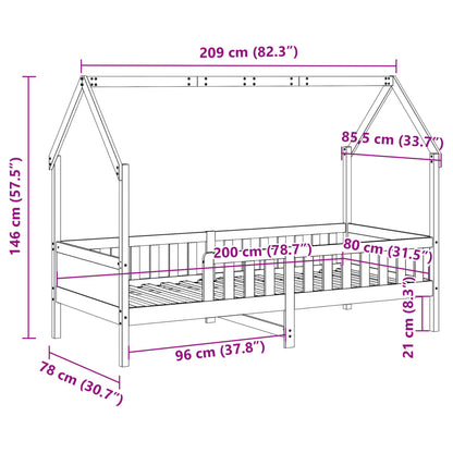Children’s House-Shaped Bed