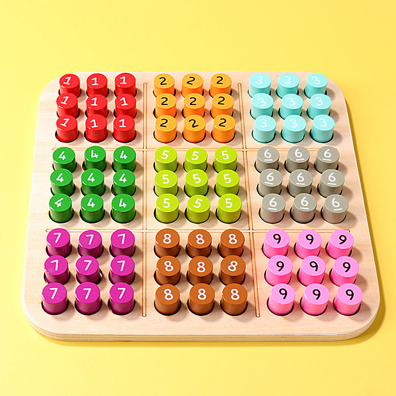 Rainbow Sudoku Wooden Educational Toy